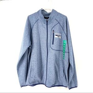 NFL Men's Seahawks Space Dyed Full Zip Jacket